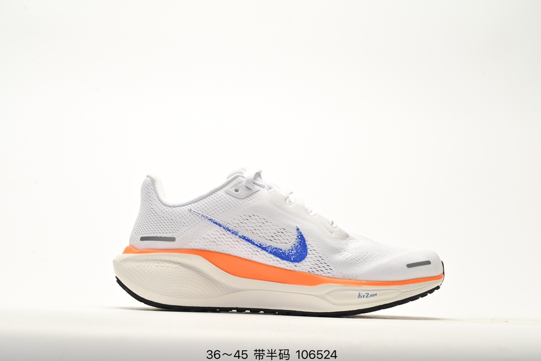 💰120 Nike「飞马新鞋」触感柔软，质感升级！随着“耐克「蓝图」系列”在巴黎的盛大发布，全新一代 登月41代 Nike Pegasus 41也正式登场啦！Nike Pegasus 41采用了全掌ReactX泡绵中底，前掌和后跟还配备了Air Zoom气垫单元，据说跑起来更快更舒适哦！这次最大的升级点，就是飞马系列首次引入了ReactX泡绵，听说相比React泡绵，能量回馈提升了整整13%哦！ 货号：FD2722 编码：106524