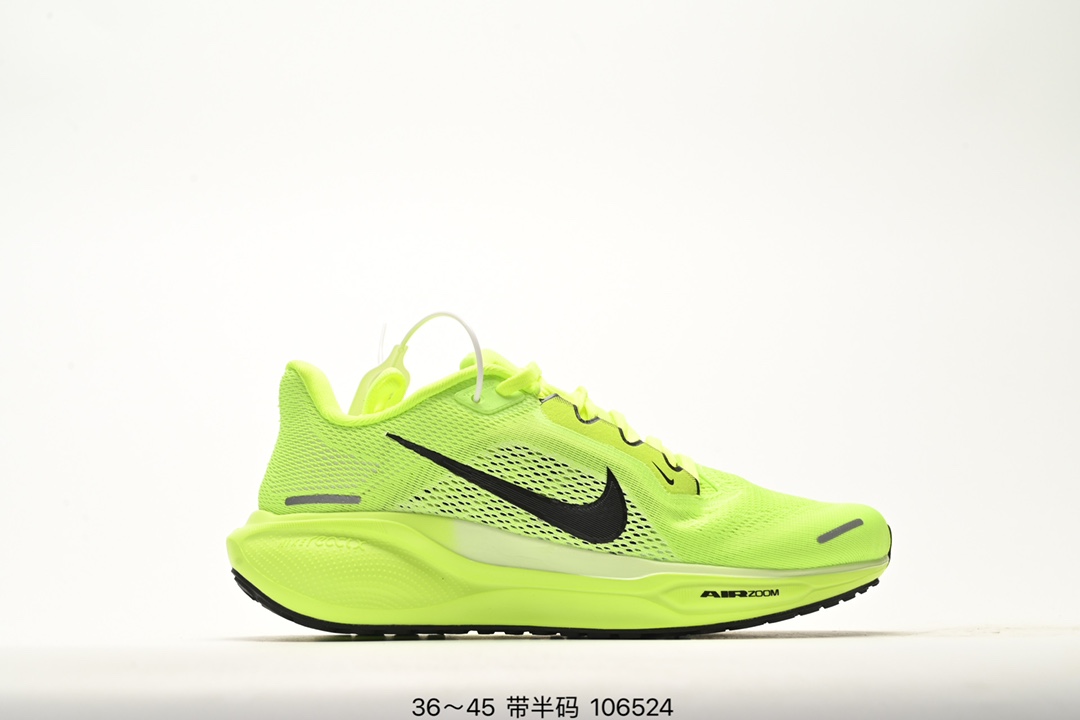 💰120 Nike「飞马新鞋」触感柔软，质感升级！随着“耐克「蓝图」系列”在巴黎的盛大发布，全新一代 登月41代 Nike Pegasus 41也正式登场啦！Nike Pegasus 41采用了全掌ReactX泡绵中底，前掌和后跟还配备了Air Zoom气垫单元，据说跑起来更快更舒适哦！这次最大的升级点，就是飞马系列首次引入了ReactX泡绵，听说相比React泡绵，能量回馈提升了整整13%哦！ 货号：FD2722 编码：106524