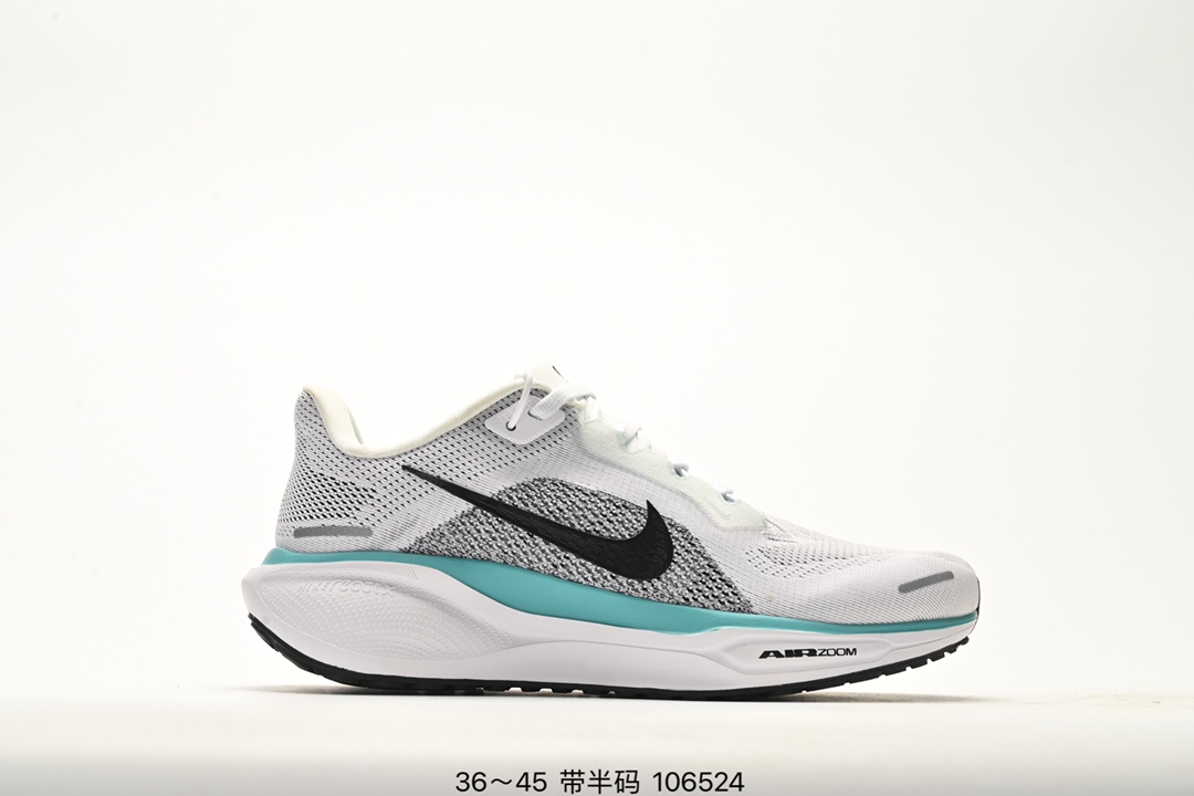 💰120 Nike「飞马新鞋」触感柔软，质感升级！随着“耐克「蓝图」系列”在巴黎的盛大发布，全新一代 登月41代 Nike Pegasus 41也正式登场啦！Nike Pegasus 41采用了全掌ReactX泡绵中底，前掌和后跟还配备了Air Zoom气垫单元，据说跑起来更快更舒适哦！这次最大的升级点，就是飞马系列首次引入了ReactX泡绵，听说相比React泡绵，能量回馈提升了整整13%哦！ 货号：FD2722 编码：106524