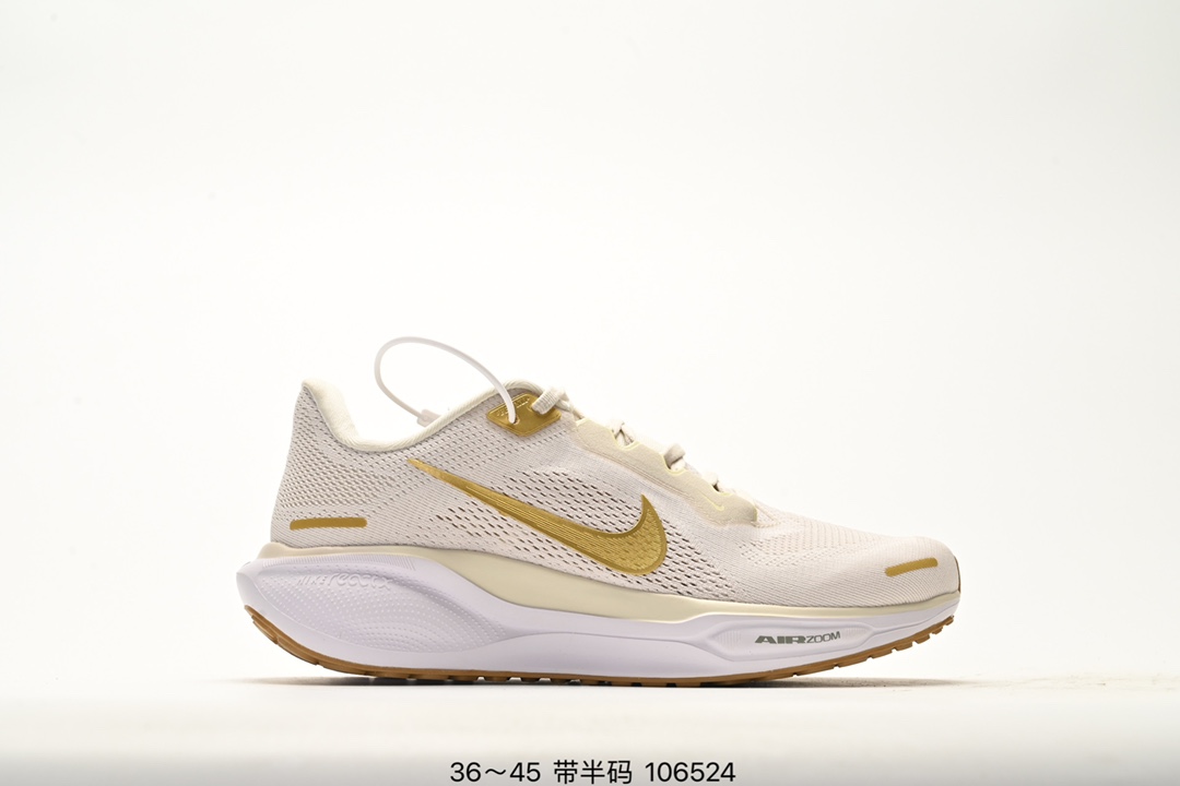 💰120 Nike「飞马新鞋」触感柔软，质感升级！随着“耐克「蓝图」系列”在巴黎的盛大发布，全新一代 登月41代 Nike Pegasus 41也正式登场啦！Nike Pegasus 41采用了全掌ReactX泡绵中底，前掌和后跟还配备了Air Zoom气垫单元，据说跑起来更快更舒适哦！这次最大的升级点，就是飞马系列首次引入了ReactX泡绵，听说相比React泡绵，能量回馈提升了整整13%哦！ 货号：FD2722 编码：106524