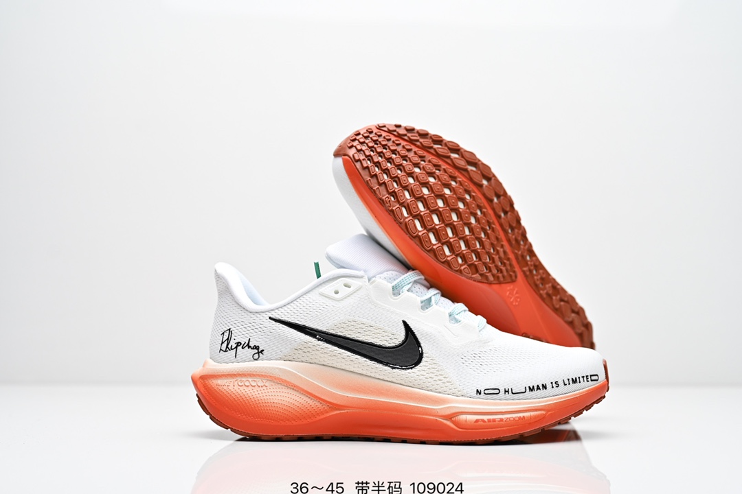 💰160
Nike「飞马新鞋」触感柔软，质感升级！随着“耐克「蓝图」系列”在巴黎的盛大发布，全新一代 登月41代 Nike Pegasus 41也正式登场啦！Nike Pegasus 41采用了全掌ReactX泡绵中底，前掌和后跟还配备了Air Zoom气垫单元，据说跑起来更快更舒适哦！这次最大的升级点，就是飞马系列首次引入了ReactX泡绵，听说相比React泡绵，能量回馈提升了整整13%哦！
货号：FD2722
编码：109024
