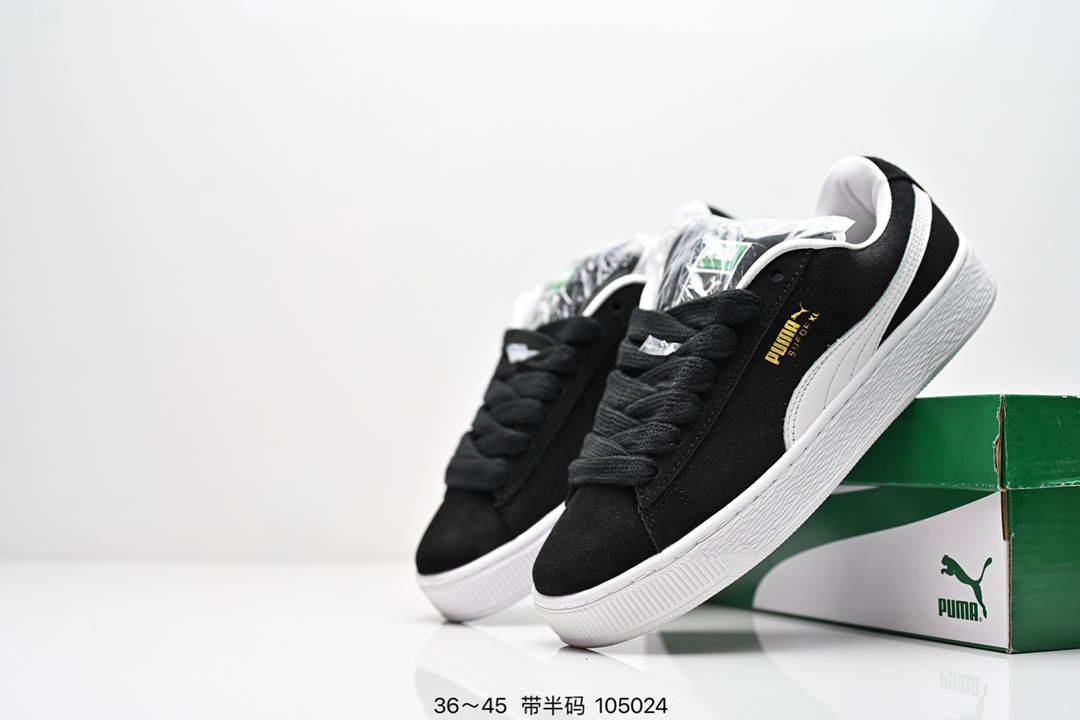 💰160
彪马Puma Suede XL复古单品 防滑耐磨低帮德训板鞋 货号: 395777 02

码数：如图所示
编号：105024