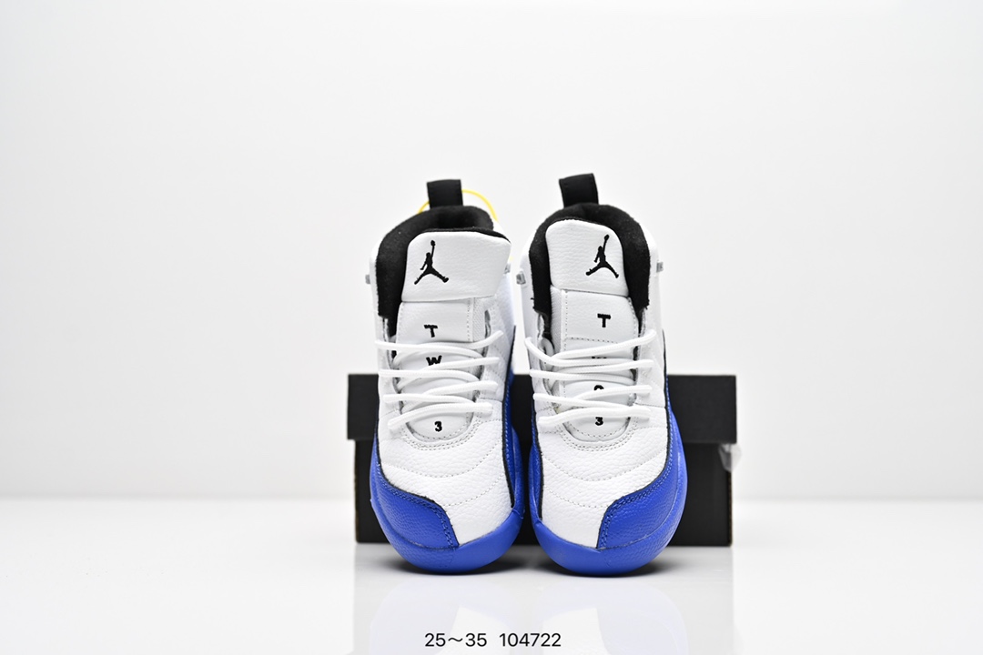 图片[8]-童鞋耐克 AJ 乔丹12代 Nike Air Jordan 12 Retro 篮球鞋复刻男子运动鞋 重现设计师汀克·哈特菲尔德广受赞誉的 1996 年鞋款设计，后者率先将 Zoom Air 缓震配置引入经典系列。鞋面采用优质材料，打造当季潮流风范。 优质材质组合鞋面，实现出色耐穿性 泡绵中底搭载全掌型 Zoom Air 缓震配置，塑就出众回弹的缓震效果 碳纤维稳定片 橡胶外底 货号：CT8013 尺码：童鞋-选品中心