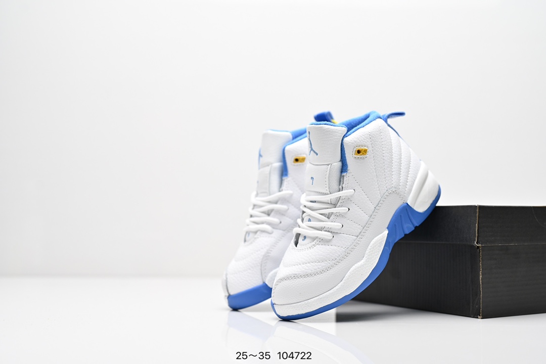 图片[9]-童鞋耐克 AJ 乔丹12代 Nike Air Jordan 12 Retro 篮球鞋复刻男子运动鞋 重现设计师汀克·哈特菲尔德广受赞誉的 1996 年鞋款设计，后者率先将 Zoom Air 缓震配置引入经典系列。鞋面采用优质材料，打造当季潮流风范。 优质材质组合鞋面，实现出色耐穿性 泡绵中底搭载全掌型 Zoom Air 缓震配置，塑就出众回弹的缓震效果 碳纤维稳定片 橡胶外底 货号：CT8013 尺码：童鞋-选品中心