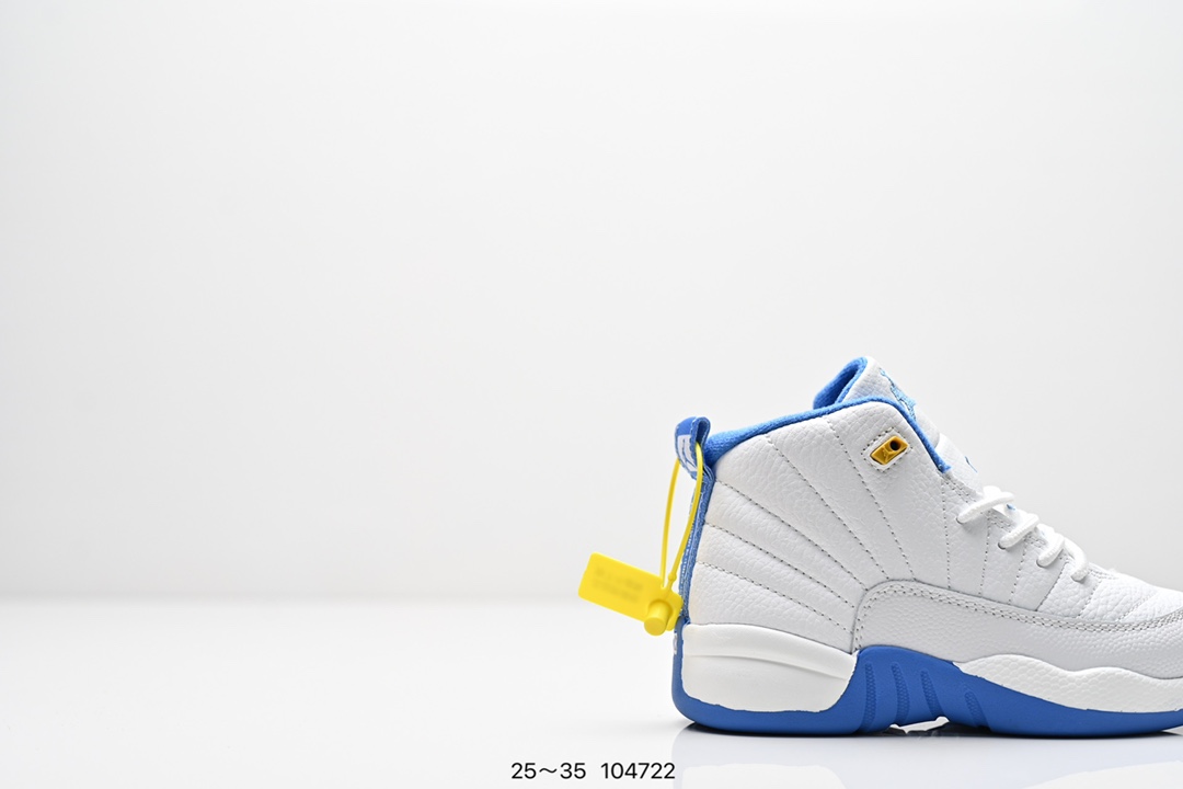 图片[2]-童鞋耐克 AJ 乔丹12代 Nike Air Jordan 12 Retro 篮球鞋复刻男子运动鞋 重现设计师汀克·哈特菲尔德广受赞誉的 1996 年鞋款设计，后者率先将 Zoom Air 缓震配置引入经典系列。鞋面采用优质材料，打造当季潮流风范。 优质材质组合鞋面，实现出色耐穿性 泡绵中底搭载全掌型 Zoom Air 缓震配置，塑就出众回弹的缓震效果 碳纤维稳定片 橡胶外底 货号：CT8013 尺码：童鞋-选品中心