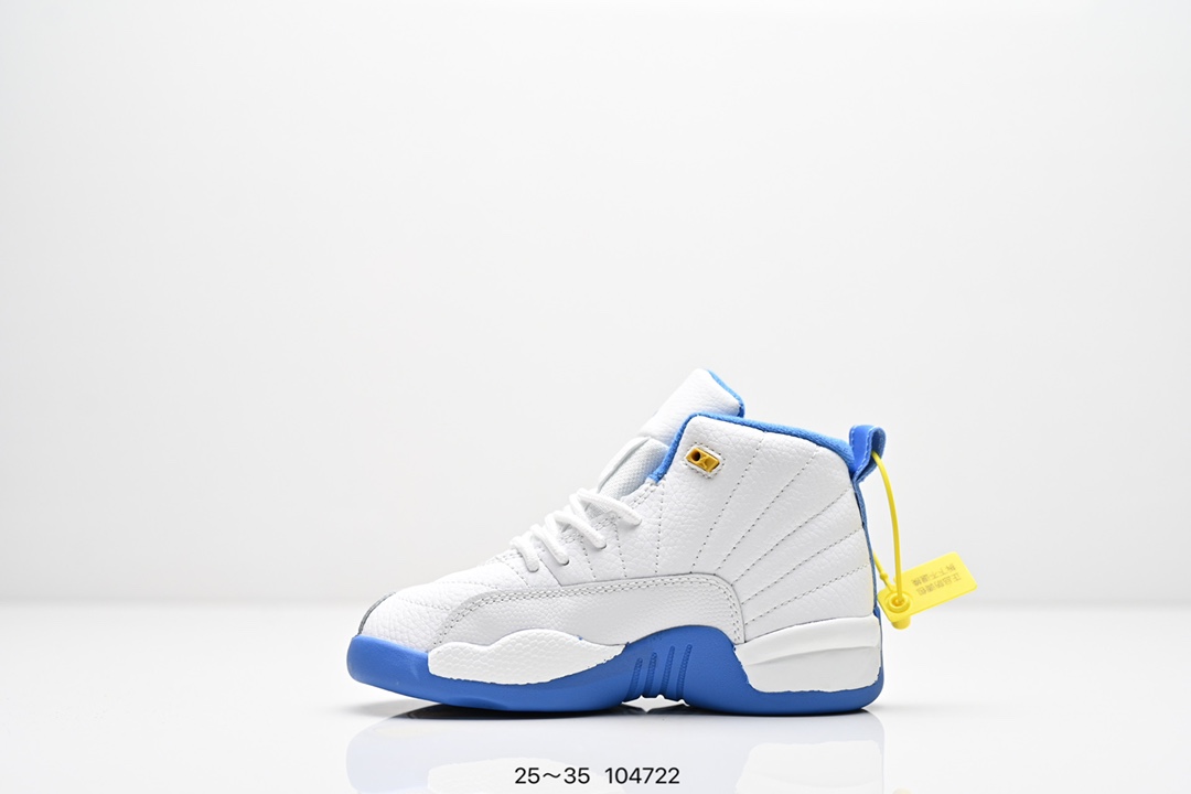 图片[3]-童鞋耐克 AJ 乔丹12代 Nike Air Jordan 12 Retro 篮球鞋复刻男子运动鞋 重现设计师汀克·哈特菲尔德广受赞誉的 1996 年鞋款设计，后者率先将 Zoom Air 缓震配置引入经典系列。鞋面采用优质材料，打造当季潮流风范。 优质材质组合鞋面，实现出色耐穿性 泡绵中底搭载全掌型 Zoom Air 缓震配置，塑就出众回弹的缓震效果 碳纤维稳定片 橡胶外底 货号：CT8013 尺码：童鞋-选品中心