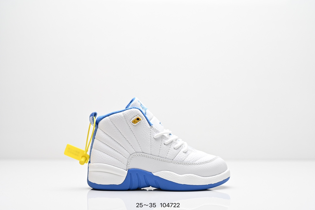 童鞋耐克 AJ 乔丹12代 Nike Air Jordan 12 Retro 篮球鞋复刻男子运动鞋 重现设计师汀克·哈特菲尔德广受赞誉的 1996 年鞋款设计，后者率先将 Zoom Air 缓震配置引入经典系列。鞋面采用优质材料，打造当季潮流风范。 优质材质组合鞋面，实现出色耐穿性 泡绵中底搭载全掌型 Zoom Air 缓震配置，塑就出众回弹的缓震效果 碳纤维稳定片 橡胶外底 货号：CT8013 尺码：童鞋-选品中心