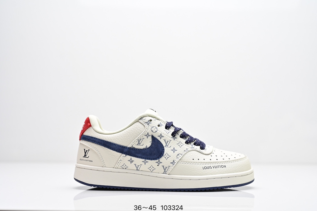  集合图💰220
耐克 Nike Court Borough Low 2（GS）小空军 低帮百搭透气休闲运动板鞋男女鞋。经典耐用的设计，兼顾舒适脚感和出众风范，演绎匠心之作。结构性的支撑贴合感结合复古篮球设计，塑就场外全明星风范。 
类型：男女鞋
货号：BQ5448
码数：36～45
编码：103324