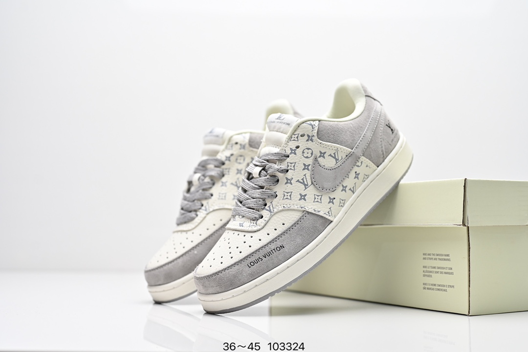  集合图💰220
耐克 Nike Court Borough Low 2（GS）小空军 低帮百搭透气休闲运动板鞋男女鞋。经典耐用的设计，兼顾舒适脚感和出众风范，演绎匠心之作。结构性的支撑贴合感结合复古篮球设计，塑就场外全明星风范。 
类型：男女鞋
货号：BQ5448
码数：36～45
编码：103324