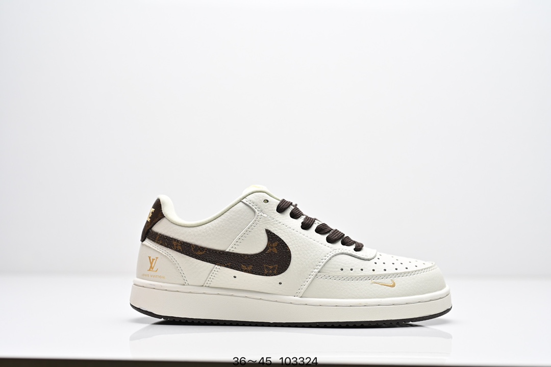  集合图💰220
耐克 Nike Court Borough Low 2（GS）小空军 低帮百搭透气休闲运动板鞋男女鞋。经典耐用的设计，兼顾舒适脚感和出众风范，演绎匠心之作。结构性的支撑贴合感结合复古篮球设计，塑就场外全明星风范。 
类型：男女鞋
货号：BQ5448
码数：36～45
编码：103324