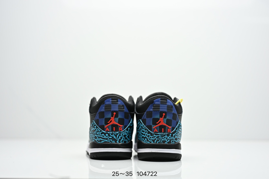 图片[8]-童鞋Air Jordan 3 Retro 复刻白水泥 AJ3 乔丹3代 aj3 乔3 经典复刻白水泥 乔丹篮球鞋系列 鞋身以白色为主调，采用优质皮革材质搭配鞋头及后跟处的经典元素爆裂纹，搭配灰色外底，简约而不失活力，纯色鞋身也很好地渲染了其不凡的质感。至于细节，该鞋款后跟处的Jumpman Logo同样采用黑色打造，鞋口及鞋面则添加了透气孔设计，更适合炎热的夏日。 货号：DN3707-100 尺码：如图所示-选品中心