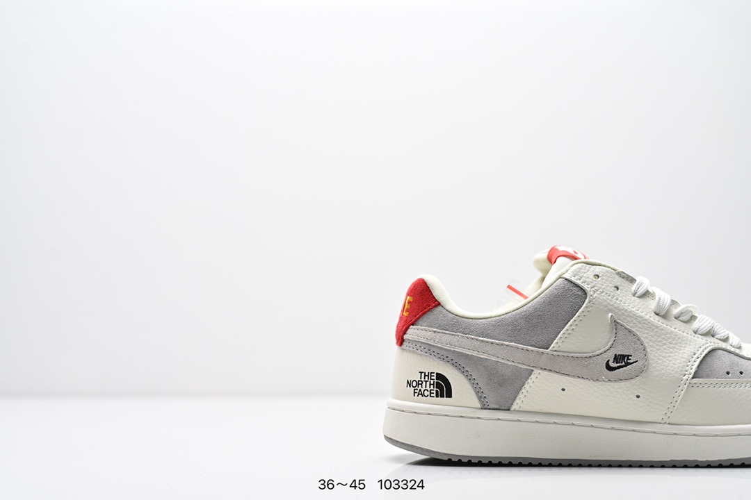 💰160
公司级✅NIKE COURT VISION LO联名 低帮百搭 透气休闲运动板鞋 
兼顾舒适脚感和出众风范 演绎匠心之作 结构性的支撑贴合感结合复古篮球设计 
电绣工艺 皮料切割干净无任何毛边 细节完美
货号:FD5188-103
尺码:36-45
编号：103324
