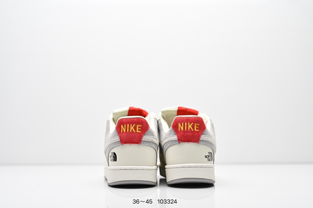 💰160
公司级✅NIKE COURT VISION LO联名 低帮百搭 透气休闲运动板鞋 
兼顾舒适脚感和出众风范 演绎匠心之作 结构性的支撑贴合感结合复古篮球设计 
电绣工艺 皮料切割干净无任何毛边 细节完美
货号:FD5188-103
尺码:36-45
编号：103324