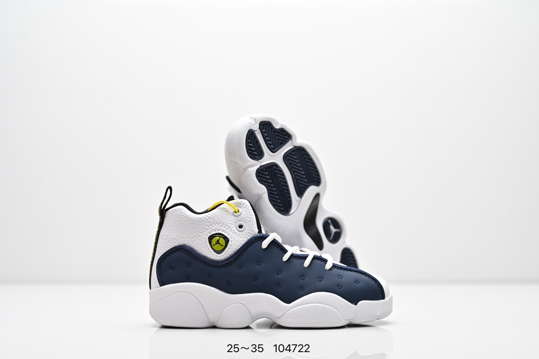 图片[5]-童鞋耐克 AJ 乔丹13代 Nike Air Jordan 13 Retro 篮球鞋复刻男子运动鞋 重现设计师汀克·哈特菲尔德广受赞誉的 1996 年鞋款设计，后者率先将 Zoom Air 缓震配置引入经典系列。鞋面采用优质材料，打造当季潮流风范。 优质材质组合鞋面，实现出色耐穿性 泡绵中底搭载全掌型 Zoom Air 缓震配置，塑就出众回弹的缓震效果 碳纤维稳定片 橡胶外底 货号：820276 001 尺码：童鞋-选品中心