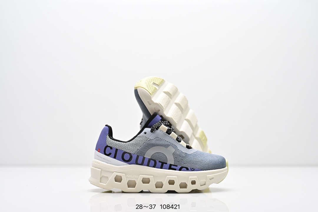 图片[5]-童鞋 On昂跑 全新综合体能训练运动鞋Cloud X 舒适乐趣跑，缓震、轻量 On昂跑 Cloudsurfer上演中底“变形计” ，打破传统格局缔造柔软脚感。 On昂跑对于值友来说已经是个相对熟悉的品牌了，旗下的经典款Cloud X兼具稳健敏捷、功能多面，轻量脚感和灵活反馈等优点，是健身爱好者最喜欢的鞋履产品之一。2022年首发的超厚底怪兽跑鞋Cloudmonster，加载最大的Cloudtec模块，柔软的缓震和强力的回弹体验，也让他一战成名，进入大体重运动爱好者和与大众跑者的入门跑鞋心选名单。 尺码：28～37-选品中心