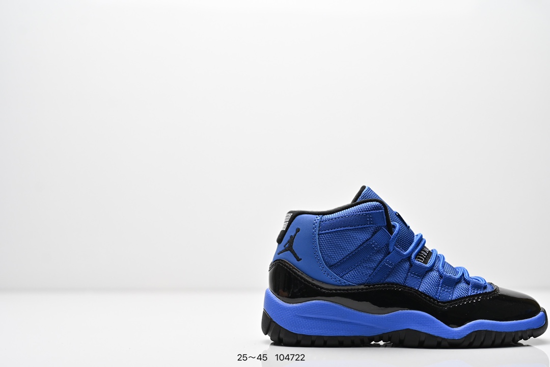 图片[2]-童鞋耐克 AJ 乔丹11代 Nike Air Jordan 11Retro 篮球鞋复刻男子运动鞋 重现设计师汀克·哈特菲尔德广受赞誉的 1996 年鞋款设计，后者率先将 Zoom Air 缓震配置引入经典系列。鞋面采用优质材料，打造当季潮流风范。 优质材质组合鞋面，实现出色耐穿性 泡绵中底搭载全掌型 Zoom Air 缓震配置，塑就出众回弹的缓震效果 碳纤维稳定片 橡胶外底 货号：378039 401 尺码：童鞋-选品中心