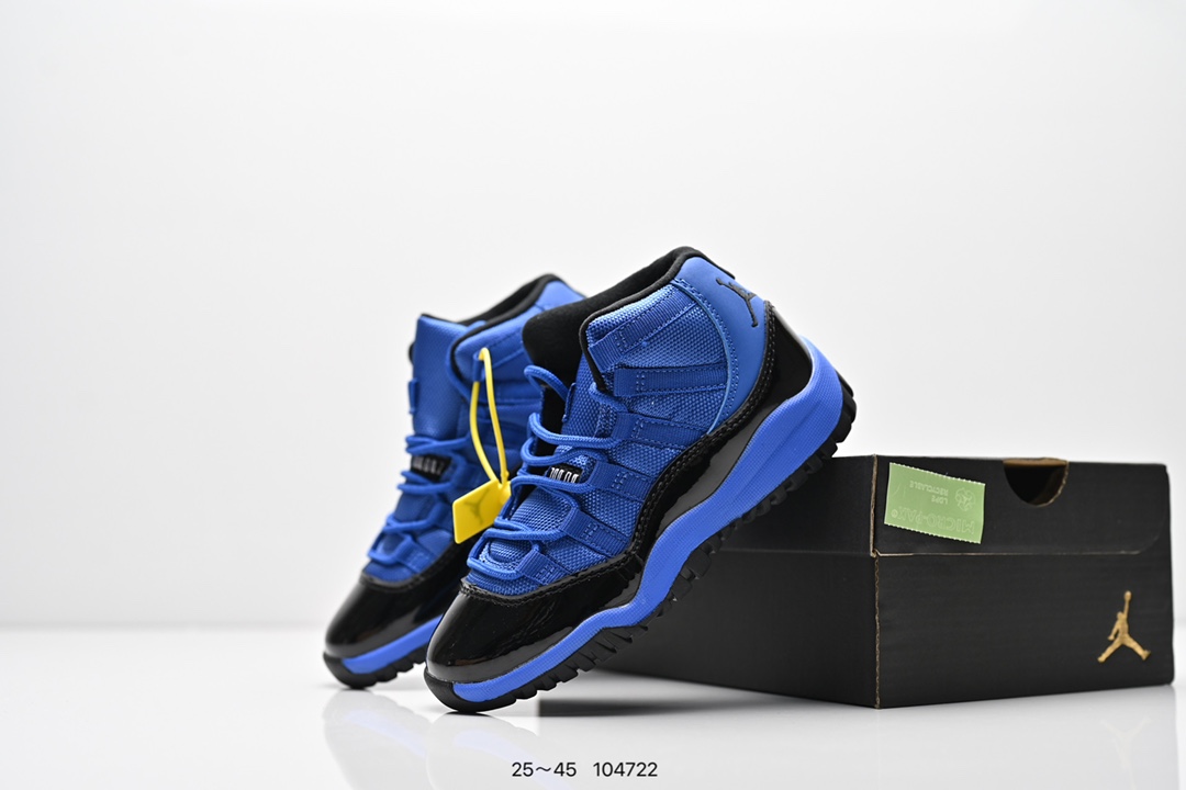 图片[9]-童鞋耐克 AJ 乔丹11代 Nike Air Jordan 11Retro 篮球鞋复刻男子运动鞋 重现设计师汀克·哈特菲尔德广受赞誉的 1996 年鞋款设计，后者率先将 Zoom Air 缓震配置引入经典系列。鞋面采用优质材料，打造当季潮流风范。 优质材质组合鞋面，实现出色耐穿性 泡绵中底搭载全掌型 Zoom Air 缓震配置，塑就出众回弹的缓震效果 碳纤维稳定片 橡胶外底 货号：378039 401 尺码：童鞋-选品中心
