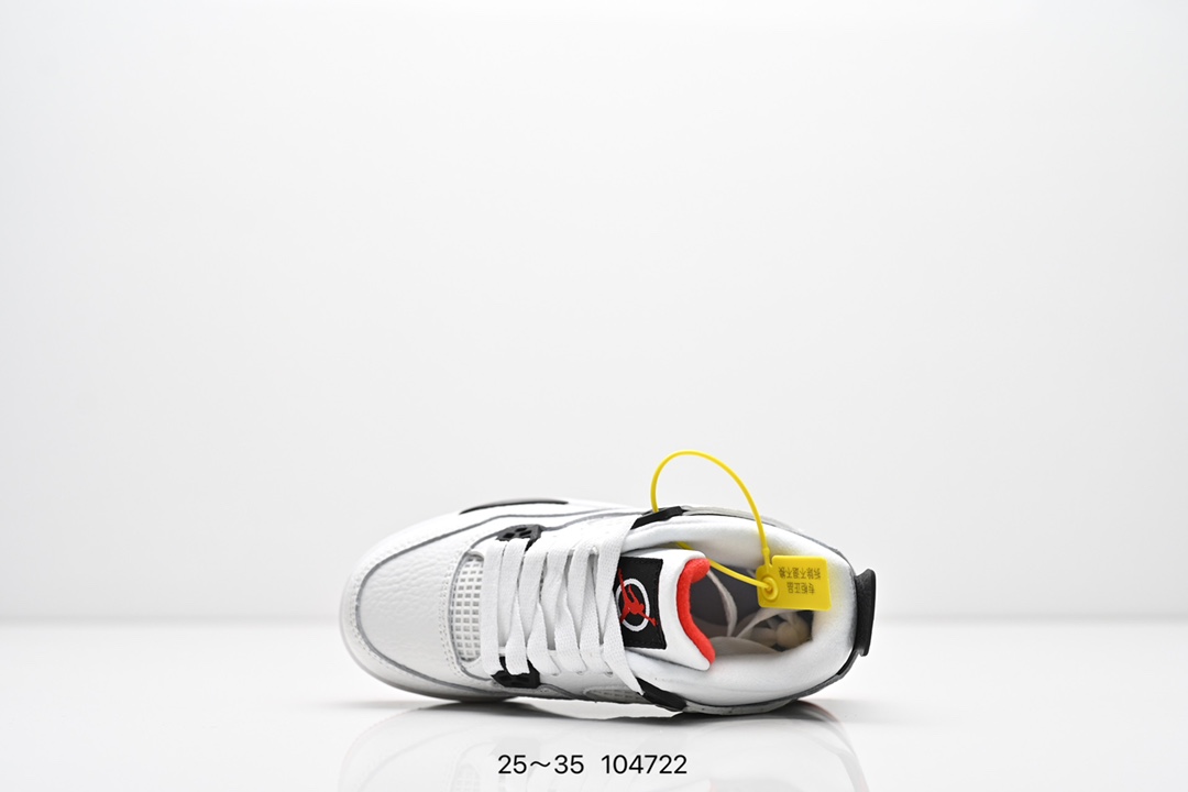图片[4]-童鞋耐克 AJ 乔丹4代 Nike Air Jordan 4 Retro 篮球鞋复刻男子运动鞋 重现设计师汀克·哈特菲尔德广受赞誉的 1996 年鞋款设计，后者率先将 Zoom Air 缓震配置引入经典系列。鞋面采用优质材料，打造当季潮流风范。 优质材质组合鞋面，实现出色耐穿性 泡绵中底搭载全掌型 Zoom Air 缓震配置，塑就出众回弹的缓震效果 碳纤维稳定片 橡胶外底 货号：DH6927 057 尺码：童鞋-选品中心