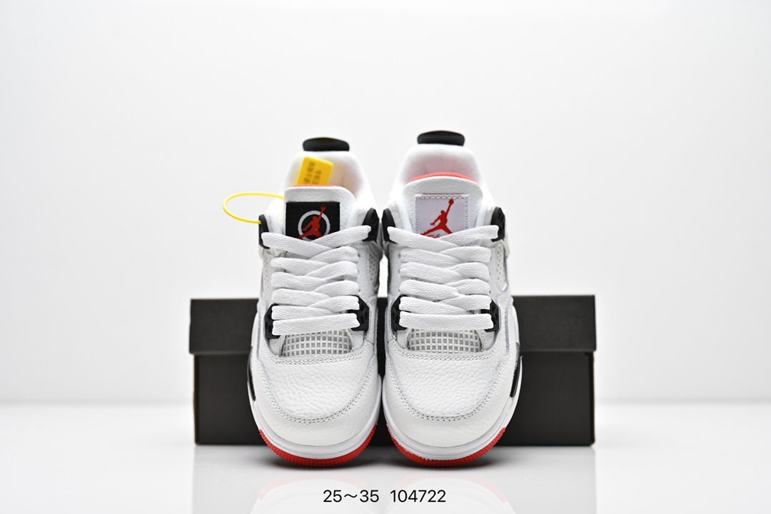 图片[8]-童鞋耐克 AJ 乔丹4代 Nike Air Jordan 4 Retro 篮球鞋复刻男子运动鞋 重现设计师汀克·哈特菲尔德广受赞誉的 1996 年鞋款设计，后者率先将 Zoom Air 缓震配置引入经典系列。鞋面采用优质材料，打造当季潮流风范。 优质材质组合鞋面，实现出色耐穿性 泡绵中底搭载全掌型 Zoom Air 缓震配置，塑就出众回弹的缓震效果 碳纤维稳定片 橡胶外底 货号：DH6927 057 尺码：童鞋-选品中心