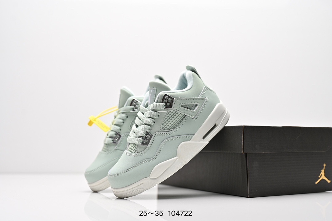图片[9]-童鞋耐克 AJ 乔丹4代 Nike Air Jordan 4 Retro 篮球鞋复刻男子运动鞋 重现设计师汀克·哈特菲尔德广受赞誉的 1996 年鞋款设计，后者率先将 Zoom Air 缓震配置引入经典系列。鞋面采用优质材料，打造当季潮流风范。 优质材质组合鞋面，实现出色耐穿性 泡绵中底搭载全掌型 Zoom Air 缓震配置，塑就出众回弹的缓震效果 碳纤维稳定片 橡胶外底 货号：DH6927 057 尺码：童鞋-选品中心
