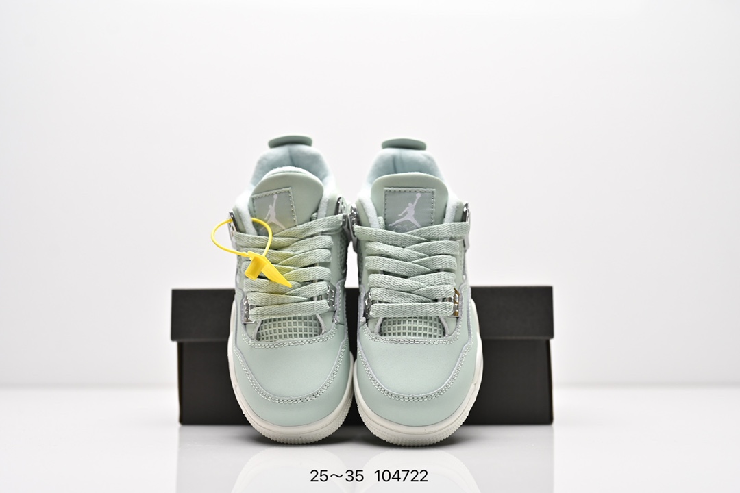 图片[8]-童鞋耐克 AJ 乔丹4代 Nike Air Jordan 4 Retro 篮球鞋复刻男子运动鞋 重现设计师汀克·哈特菲尔德广受赞誉的 1996 年鞋款设计，后者率先将 Zoom Air 缓震配置引入经典系列。鞋面采用优质材料，打造当季潮流风范。 优质材质组合鞋面，实现出色耐穿性 泡绵中底搭载全掌型 Zoom Air 缓震配置，塑就出众回弹的缓震效果 碳纤维稳定片 橡胶外底 货号：DH6927 057 尺码：童鞋-选品中心
