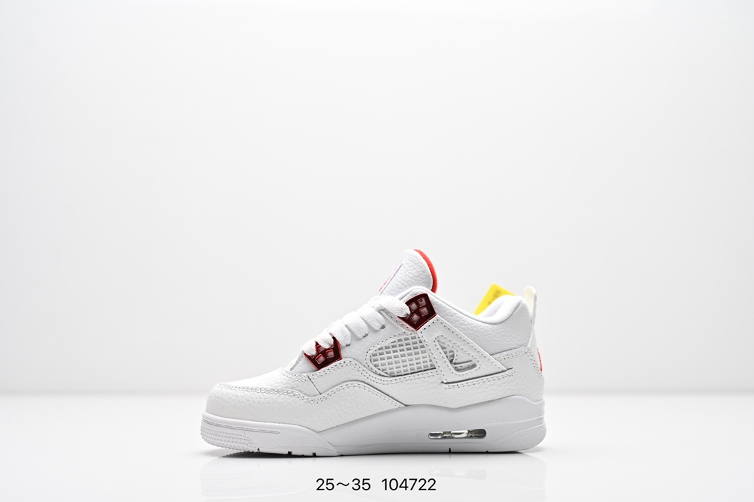 图片[3]-童鞋耐克 AJ 乔丹4代 Nike Air Jordan 4 Retro 篮球鞋复刻男子运动鞋 重现设计师汀克·哈特菲尔德广受赞誉的 1996 年鞋款设计，后者率先将 Zoom Air 缓震配置引入经典系列。鞋面采用优质材料，打造当季潮流风范。 优质材质组合鞋面，实现出色耐穿性 泡绵中底搭载全掌型 Zoom Air 缓震配置，塑就出众回弹的缓震效果 碳纤维稳定片 橡胶外底 货号：DH6927 057 尺码：童鞋-选品中心