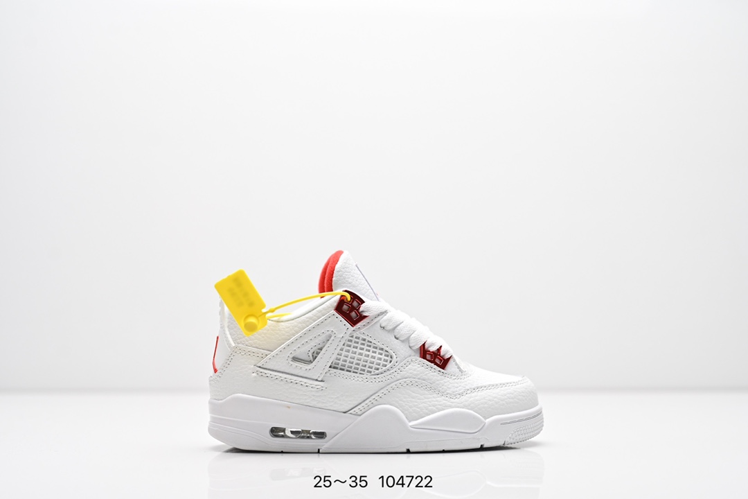 童鞋耐克 AJ 乔丹4代 Nike Air Jordan 4 Retro 篮球鞋复刻男子运动鞋 重现设计师汀克·哈特菲尔德广受赞誉的 1996 年鞋款设计，后者率先将 Zoom Air 缓震配置引入经典系列。鞋面采用优质材料，打造当季潮流风范。 优质材质组合鞋面，实现出色耐穿性 泡绵中底搭载全掌型 Zoom Air 缓震配置，塑就出众回弹的缓震效果 碳纤维稳定片 橡胶外底 货号：DH6927 057 尺码：童鞋-选品中心