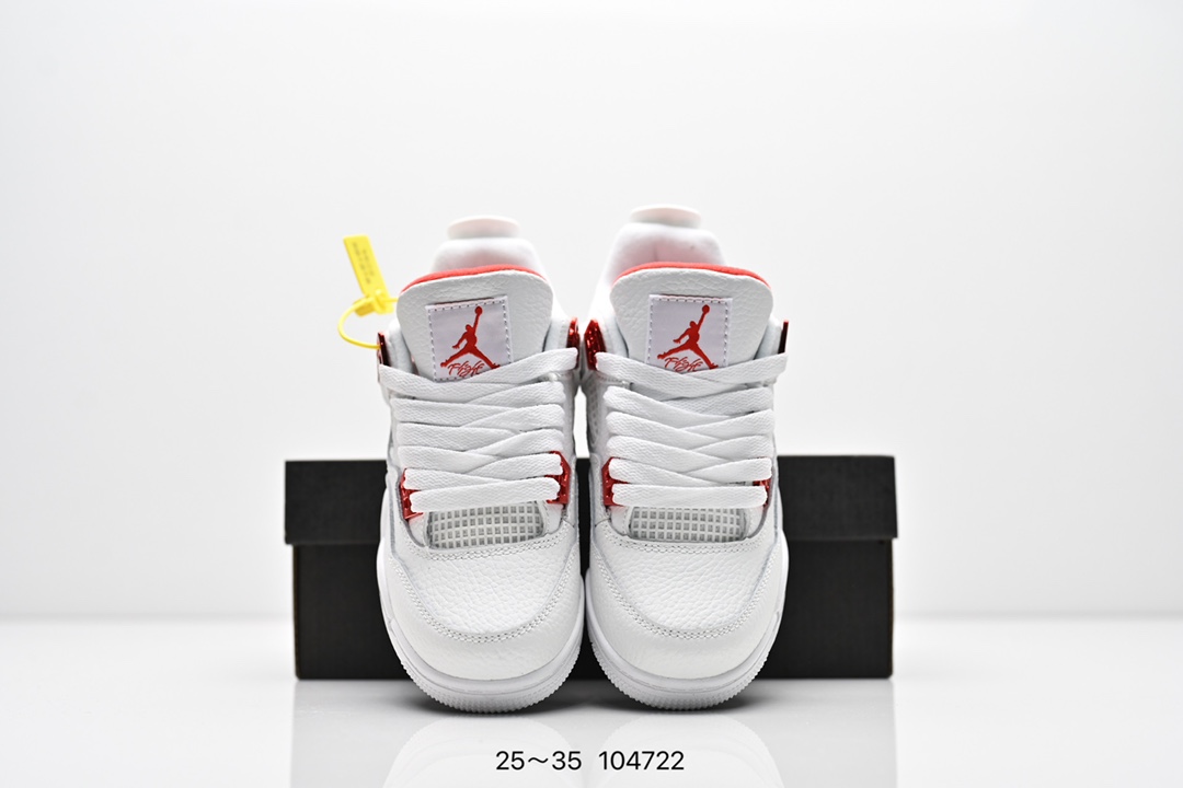 图片[8]-童鞋耐克 AJ 乔丹4代 Nike Air Jordan 4 Retro 篮球鞋复刻男子运动鞋 重现设计师汀克·哈特菲尔德广受赞誉的 1996 年鞋款设计，后者率先将 Zoom Air 缓震配置引入经典系列。鞋面采用优质材料，打造当季潮流风范。 优质材质组合鞋面，实现出色耐穿性 泡绵中底搭载全掌型 Zoom Air 缓震配置，塑就出众回弹的缓震效果 碳纤维稳定片 橡胶外底 货号：DH6927 057 尺码：童鞋-选品中心