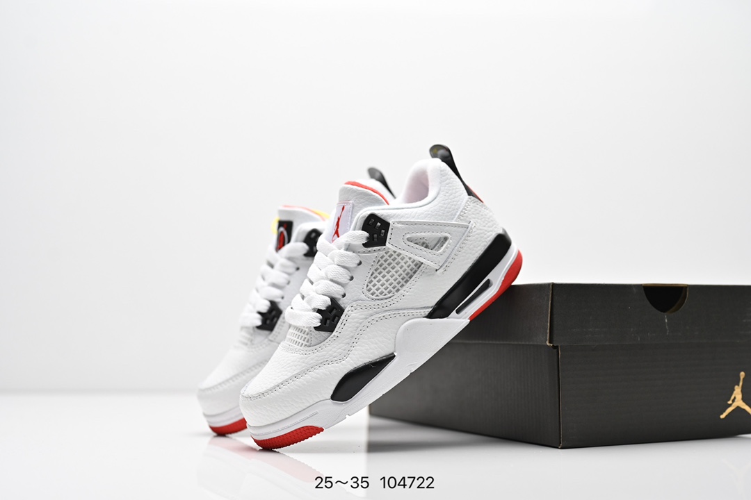 图片[7]-集合图 童鞋耐克 AJ 乔丹4代 Nike Air Jordan 4 Retro 篮球鞋复刻男子运动鞋 重现设计师汀克·哈特菲尔德广受赞誉的 1996 年鞋款设计，后者率先将 Zoom Air 缓震配置引入经典系列。鞋面采用优质材料，打造当季潮流风范。 优质材质组合鞋面，实现出色耐穿性 泡绵中底搭载全掌型 Zoom Air 缓震配置，塑就出众回弹的缓震效果 碳纤维稳定片 橡胶外底 货号：DH6927 057 尺码：童鞋-选品中心