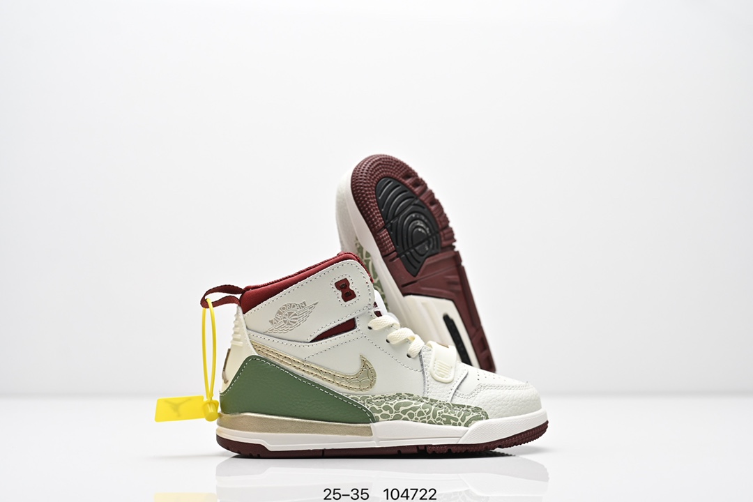 图片[5]-童鞋Air Jordan Legacy 312 “Command Force” 高帮AJ312 乔丹312代 aj312 乔312 高邦 乔丹篮球鞋系列 号称 “最强三合一” 的 Jordan Legacy 312，自然有着杂交结合的设计，它的名字就展现出它所包含的鞋款元素，312 分别对应了 Air Jordan 3、Air Jordan 1 和 Air Trainer 2，将这三双经典又有不俗人气的鞋款融合，“最强三合一” 的名称由此得来！货号：DR8486131 尺码：25–35 编号：104722-选品中心