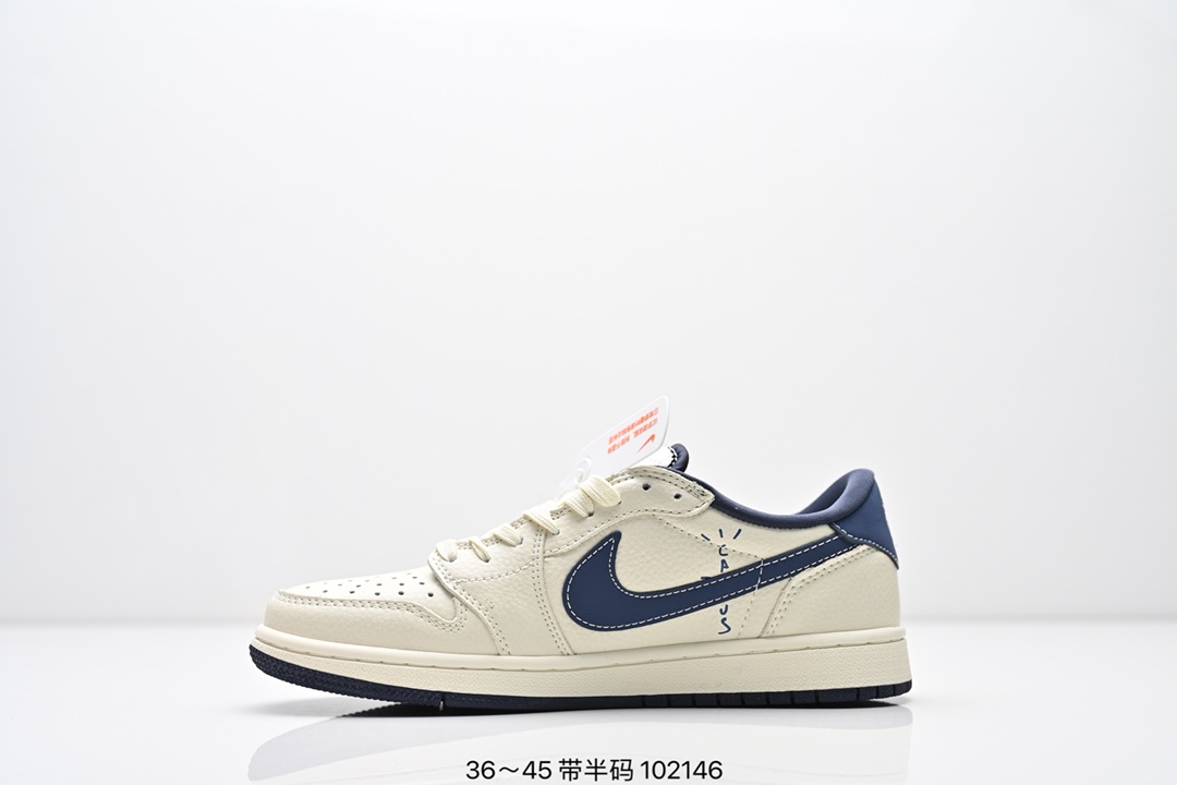 集合图💰270
AJ1倒勾Travis Scott x Air Jordan 1 ” Reverse Mocha “ AJ1乔1 TS 闪电 联名倒钩 低帮文化篮球鞋 完美品质出货 细节如图所示  鞋面切割工整  冲孔整齐干净 中底拉帮线 整体清洁度非常好
货号:SJ2068-003
尺码：36 36.5 37.5 38 38.5 39 40 40.5 41 42 42.5 43 44 45 
编号：102146