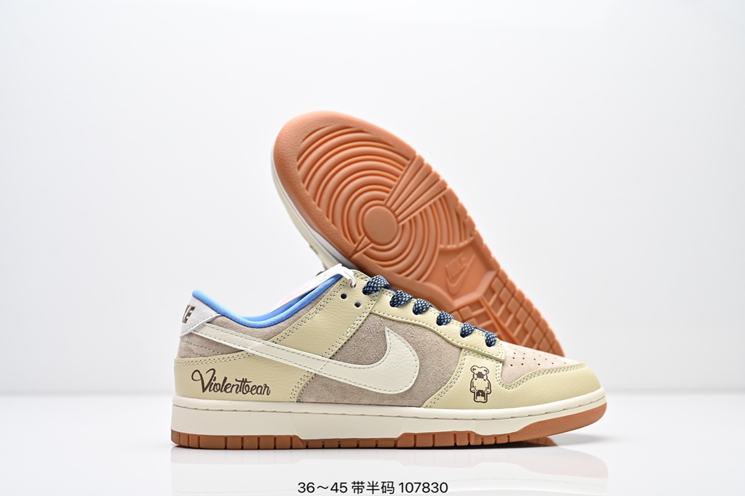 💰190
耐克Nike SB Dunk Low Retro 扣篮系列 复古低帮休闲运动滑板板鞋。采用脚感柔软舒适ZoomAir气垫，有效吸收滑板等极限运动在落地时带来的冲击力，为街头运动者们提供更好的保护。
尺码：36-45带半码
编码：107830