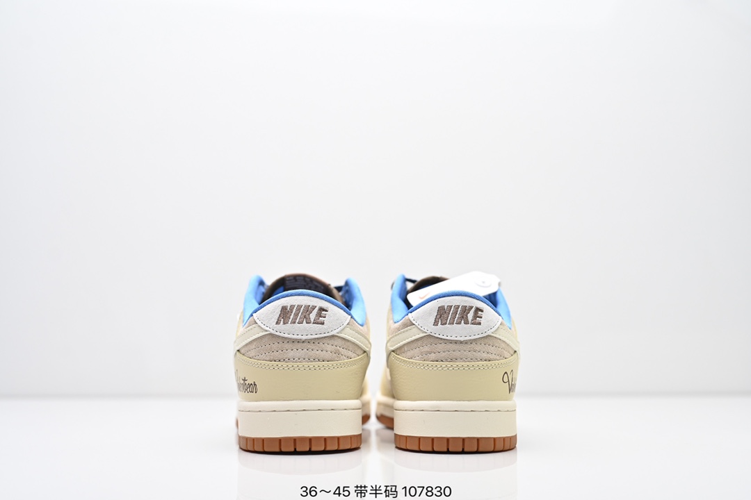 💰190
耐克Nike SB Dunk Low Retro 扣篮系列 复古低帮休闲运动滑板板鞋。采用脚感柔软舒适ZoomAir气垫，有效吸收滑板等极限运动在落地时带来的冲击力，为街头运动者们提供更好的保护。
尺码：36-45带半码
编码：107830
