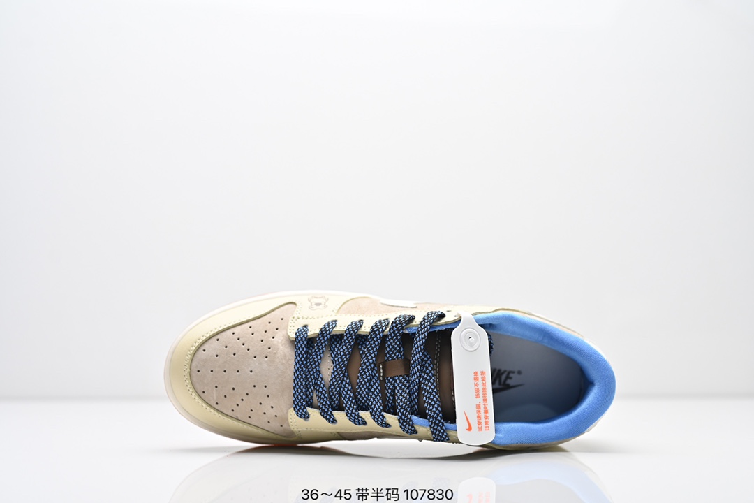 💰190
耐克Nike SB Dunk Low Retro 扣篮系列 复古低帮休闲运动滑板板鞋。采用脚感柔软舒适ZoomAir气垫，有效吸收滑板等极限运动在落地时带来的冲击力，为街头运动者们提供更好的保护。
尺码：36-45带半码
编码：107830