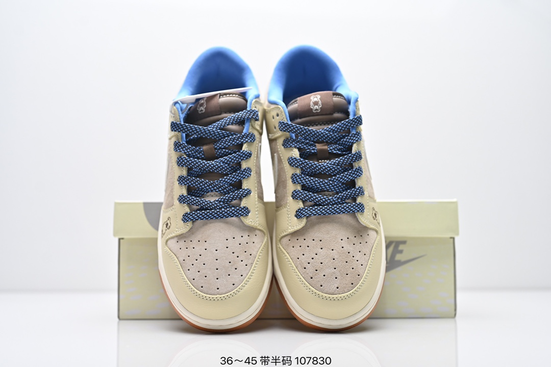 💰190
耐克Nike SB Dunk Low Retro 扣篮系列 复古低帮休闲运动滑板板鞋。采用脚感柔软舒适ZoomAir气垫，有效吸收滑板等极限运动在落地时带来的冲击力，为街头运动者们提供更好的保护。
尺码：36-45带半码
编码：107830