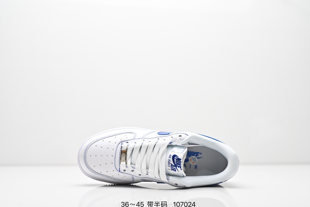 💰160
耐克Nike Air Force 1 Low  空军一号低帮百搭休闲运动板鞋。柔软、弹性十足的缓震性能和出色的中底设计，横跨复古与现代的外型结合，造就出风靡全球三十多年的Force 1。
货号：CW2288 111
尺码:36～45带半码
编号：107024