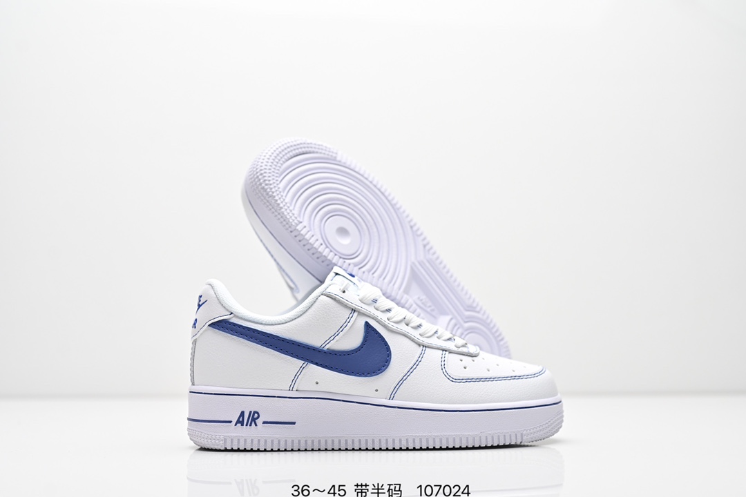 💰160
耐克Nike Air Force 1 Low  空军一号低帮百搭休闲运动板鞋。柔软、弹性十足的缓震性能和出色的中底设计，横跨复古与现代的外型结合，造就出风靡全球三十多年的Force 1。
货号：CW2288 111
尺码:36～45带半码
编号：107024