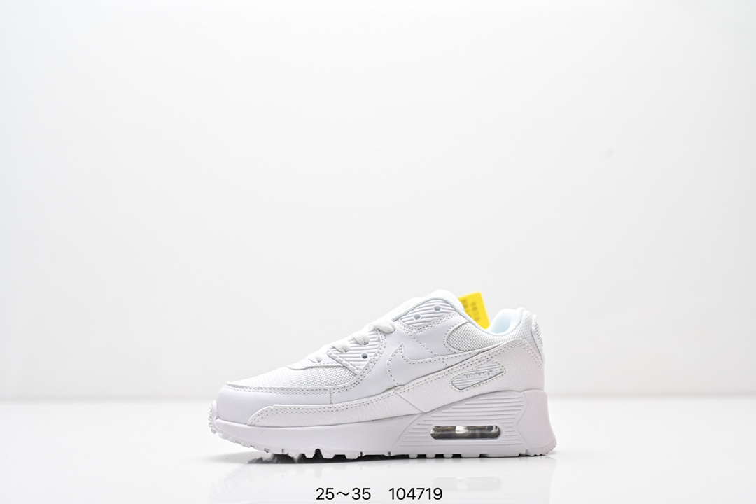 图片[3]-耐克 Nike Air Max 90童鞋后半掌气垫缓震运动鞋时尚男女士跑步鞋 。作为 Nike 休闲型 Air Max 鞋款，Nike Air Max 270 运动鞋为你带来时尚舒适的穿着感受和出众格调。鞋款设计灵感源自 Air Max 经典，搭配大型窗口和新颖配色，彰显 Nike 的出众创新。Max Air 270 缓震配置，缔造非凡舒适的日常穿着体验，织物与合成材质组合鞋面，打造轻盈贴合感和透气感受，泡绵中底，柔软舒适。弹性内衬和靴式设计，打造个性化贴合感，外底搭配橡胶设计，塑就强劲抓地力与出色耐穿性，合成材质与织物组合设计，提拉设计。 货号：AH8050 尺码：25～35-选品中心