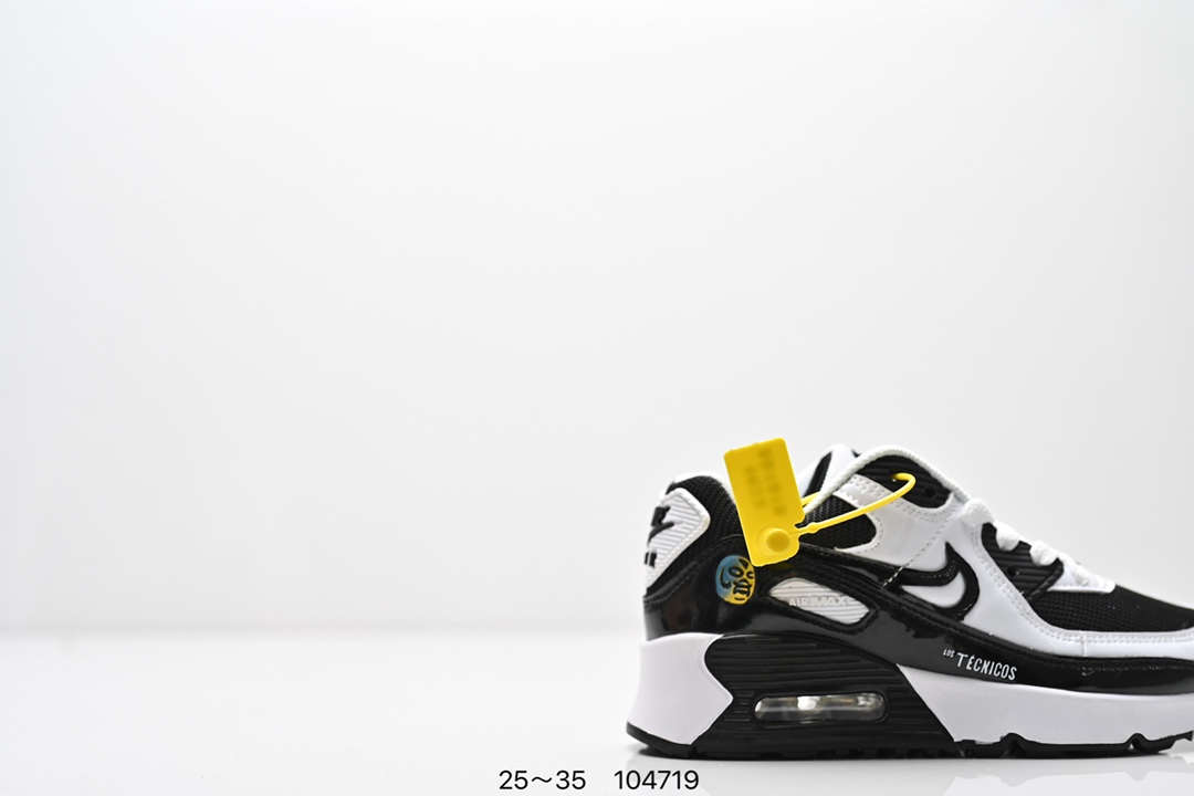 图片[2]-耐克 Nike Air Max 90童鞋后半掌气垫缓震运动鞋时尚男女士跑步鞋 。作为 Nike 休闲型 Air Max 鞋款，Nike Air Max 270 运动鞋为你带来时尚舒适的穿着感受和出众格调。鞋款设计灵感源自 Air Max 经典，搭配大型窗口和新颖配色，彰显 Nike 的出众创新。Max Air 270 缓震配置，缔造非凡舒适的日常穿着体验，织物与合成材质组合鞋面，打造轻盈贴合感和透气感受，泡绵中底，柔软舒适。弹性内衬和靴式设计，打造个性化贴合感，外底搭配橡胶设计，塑就强劲抓地力与出色耐穿性，合成材质与织物组合设计，提拉设计。 货号：AH8050 尺码：25～35-选品中心