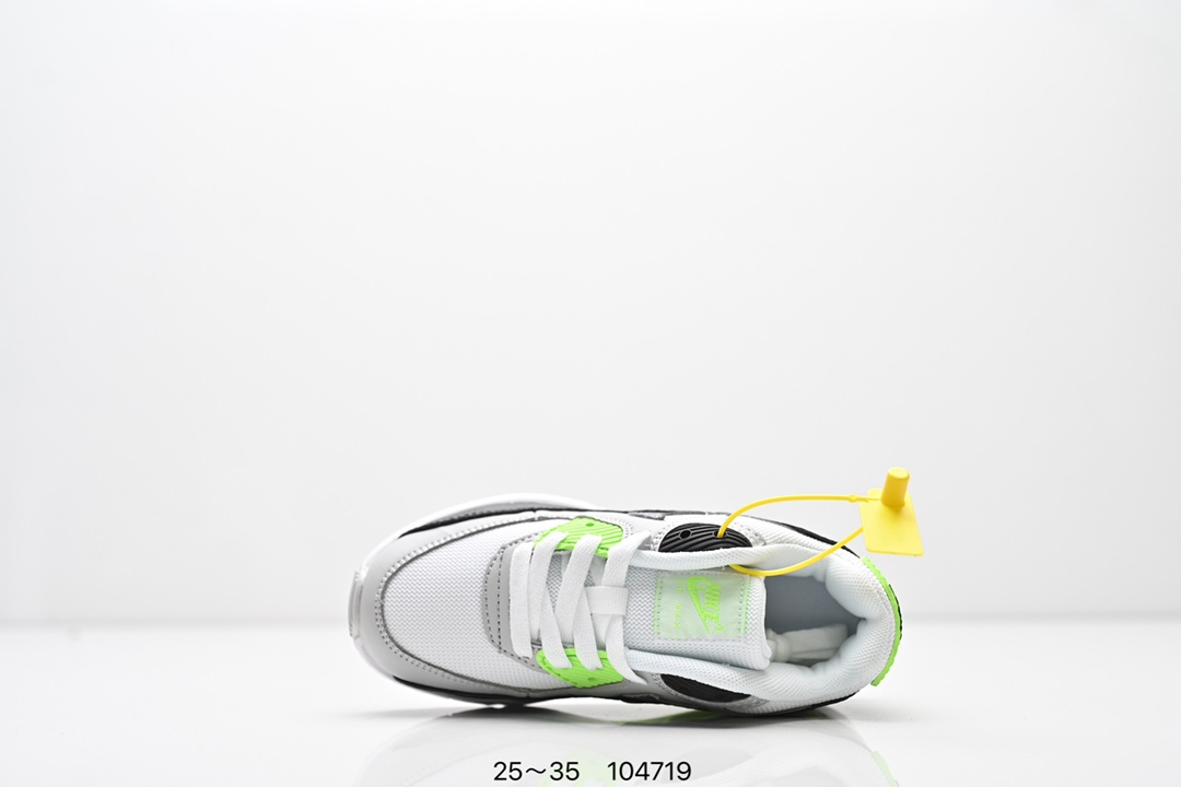 图片[4]-耐克 Nike Air Max 90童鞋后半掌气垫缓震运动鞋时尚男女士跑步鞋 。作为 Nike 休闲型 Air Max 鞋款，Nike Air Max 270 运动鞋为你带来时尚舒适的穿着感受和出众格调。鞋款设计灵感源自 Air Max 经典，搭配大型窗口和新颖配色，彰显 Nike 的出众创新。Max Air 270 缓震配置，缔造非凡舒适的日常穿着体验，织物与合成材质组合鞋面，打造轻盈贴合感和透气感受，泡绵中底，柔软舒适。弹性内衬和靴式设计，打造个性化贴合感，外底搭配橡胶设计，塑就强劲抓地力与出色耐穿性，合成材质与织物组合设计，提拉设计。 货号：AH8050 尺码：25～35-选品中心