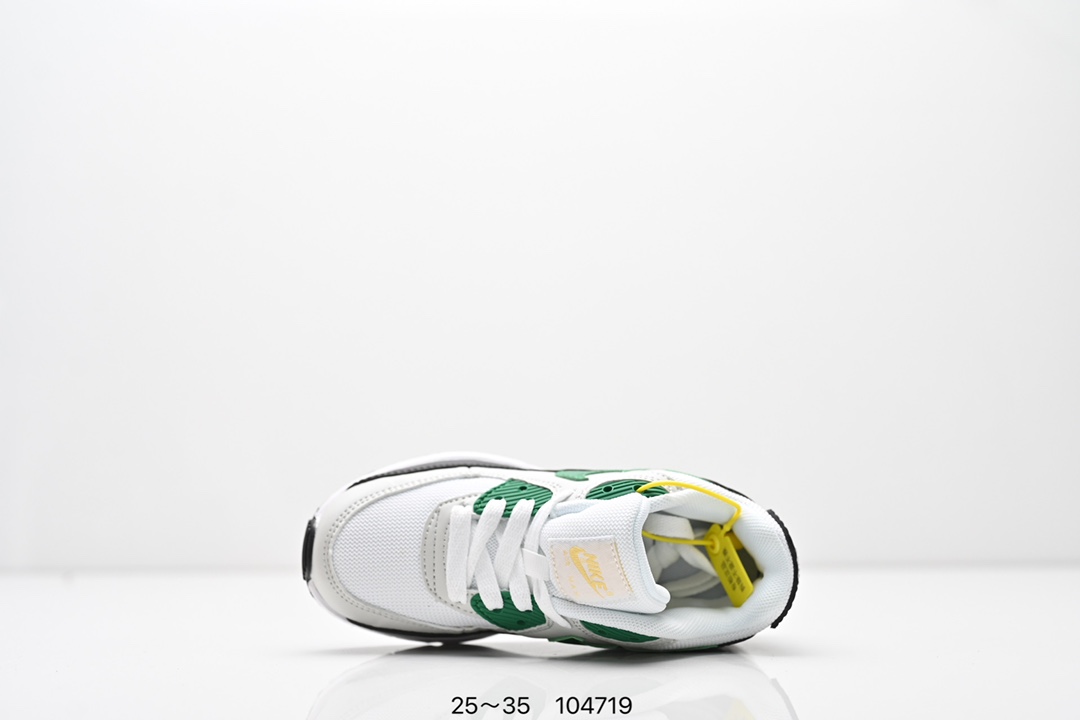 图片[4]-耐克 Nike Air Max 90童鞋后半掌气垫缓震运动鞋时尚男女士跑步鞋 。作为 Nike 休闲型 Air Max 鞋款，Nike Air Max 270 运动鞋为你带来时尚舒适的穿着感受和出众格调。鞋款设计灵感源自 Air Max 经典，搭配大型窗口和新颖配色，彰显 Nike 的出众创新。Max Air 270 缓震配置，缔造非凡舒适的日常穿着体验，织物与合成材质组合鞋面，打造轻盈贴合感和透气感受，泡绵中底，柔软舒适。弹性内衬和靴式设计，打造个性化贴合感，外底搭配橡胶设计，塑就强劲抓地力与出色耐穿性，合成材质与织物组合设计，提拉设计。 货号：AH8050 尺码：25～35-选品中心