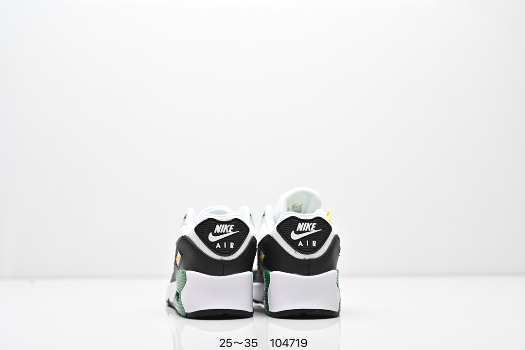 图片[7]-耐克 Nike Air Max 90童鞋后半掌气垫缓震运动鞋时尚男女士跑步鞋 。作为 Nike 休闲型 Air Max 鞋款，Nike Air Max 270 运动鞋为你带来时尚舒适的穿着感受和出众格调。鞋款设计灵感源自 Air Max 经典，搭配大型窗口和新颖配色，彰显 Nike 的出众创新。Max Air 270 缓震配置，缔造非凡舒适的日常穿着体验，织物与合成材质组合鞋面，打造轻盈贴合感和透气感受，泡绵中底，柔软舒适。弹性内衬和靴式设计，打造个性化贴合感，外底搭配橡胶设计，塑就强劲抓地力与出色耐穿性，合成材质与织物组合设计，提拉设计。 货号：AH8050 尺码：25～35-选品中心