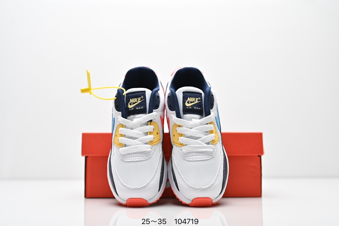 图片[8]-耐克 Nike Air Max 90童鞋后半掌气垫缓震运动鞋时尚男女士跑步鞋 。作为 Nike 休闲型 Air Max 鞋款，Nike Air Max 270 运动鞋为你带来时尚舒适的穿着感受和出众格调。鞋款设计灵感源自 Air Max 经典，搭配大型窗口和新颖配色，彰显 Nike 的出众创新。Max Air 270 缓震配置，缔造非凡舒适的日常穿着体验，织物与合成材质组合鞋面，打造轻盈贴合感和透气感受，泡绵中底，柔软舒适。弹性内衬和靴式设计，打造个性化贴合感，外底搭配橡胶设计，塑就强劲抓地力与出色耐穿性，合成材质与织物组合设计，提拉设计。 货号：AH8050 尺码：25～35-选品中心