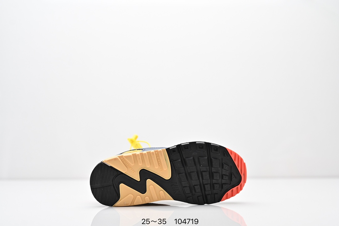 图片[6]-耐克 Nike Air Max 90童鞋后半掌气垫缓震运动鞋时尚男女士跑步鞋 。作为 Nike 休闲型 Air Max 鞋款，Nike Air Max 270 运动鞋为你带来时尚舒适的穿着感受和出众格调。鞋款设计灵感源自 Air Max 经典，搭配大型窗口和新颖配色，彰显 Nike 的出众创新。Max Air 270 缓震配置，缔造非凡舒适的日常穿着体验，织物与合成材质组合鞋面，打造轻盈贴合感和透气感受，泡绵中底，柔软舒适。弹性内衬和靴式设计，打造个性化贴合感，外底搭配橡胶设计，塑就强劲抓地力与出色耐穿性，合成材质与织物组合设计，提拉设计。 货号：AH8050 尺码：25～35-选品中心