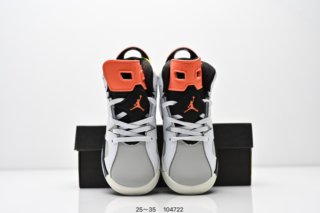 图片[8]-童鞋耐克Nike Air Jordan 6 Retro”Midnight Navy“乔丹AJ6代低帮复古休闲文化篮球鞋 采用纹头层皮鞋面材质#中底注胶及缜密中底拉帮工艺#外置开窗式真Sole气垫装置❗ 货号：384664 104 尺码：25～35 ID：104722-选品中心