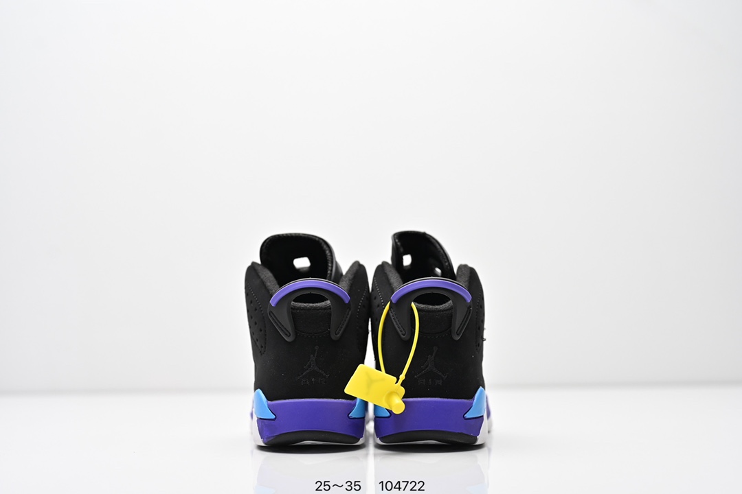 图片[7]-童鞋耐克Nike Air Jordan 6 Retro”Midnight Navy“乔丹AJ6代低帮复古休闲文化篮球鞋 采用纹头层皮鞋面材质#中底注胶及缜密中底拉帮工艺#外置开窗式真Sole气垫装置❗ 货号：384664 104 尺码：25～35 ID：104722-选品中心