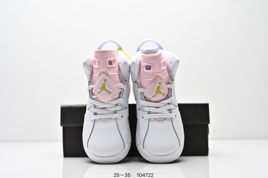 图片[8]-童鞋耐克Nike Air Jordan 6 Retro”Midnight Navy“乔丹AJ6代低帮复古休闲文化篮球鞋 采用纹头层皮鞋面材质#中底注胶及缜密中底拉帮工艺#外置开窗式真Sole气垫装置❗ 货号：384664 104 尺码：25～35 ID：104722-选品中心