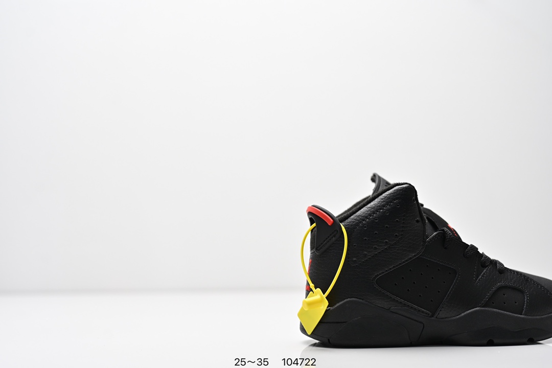 图片[2]-童鞋耐克Nike Air Jordan 6 Retro”Midnight Navy“乔丹AJ6代低帮复古休闲文化篮球鞋 采用纹头层皮鞋面材质#中底注胶及缜密中底拉帮工艺#外置开窗式真Sole气垫装置❗ 货号：384664 104 尺码：25～35 ID：104722-选品中心