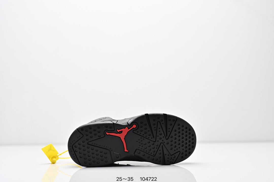 图片[6]-童鞋耐克Nike Air Jordan 6 Retro”Midnight Navy“乔丹AJ6代低帮复古休闲文化篮球鞋 采用纹头层皮鞋面材质#中底注胶及缜密中底拉帮工艺#外置开窗式真Sole气垫装置❗ 货号：384664 104 尺码：25～35 ID：104722-选品中心