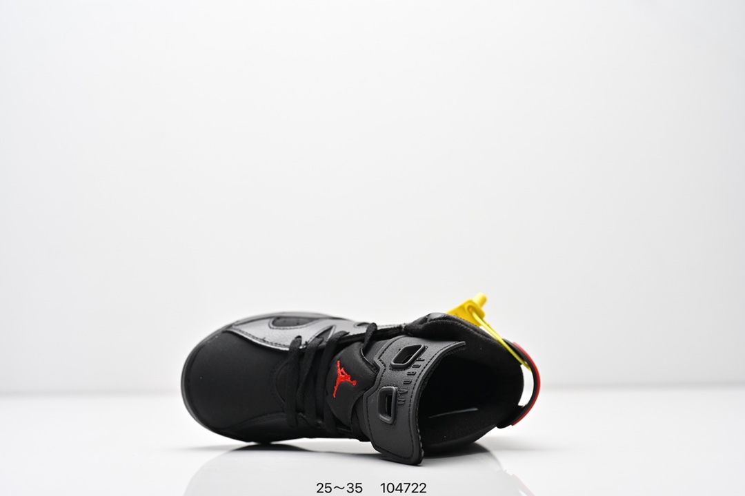 图片[4]-童鞋耐克Nike Air Jordan 6 Retro”Midnight Navy“乔丹AJ6代低帮复古休闲文化篮球鞋 采用纹头层皮鞋面材质#中底注胶及缜密中底拉帮工艺#外置开窗式真Sole气垫装置❗ 货号：384664 104 尺码：25～35 ID：104722-选品中心